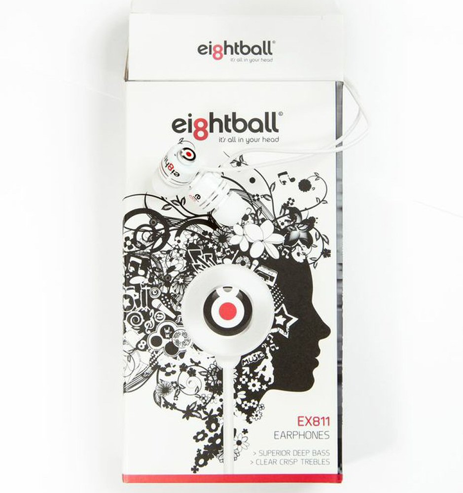 /Ei8htball EX811 Target In Ear 3 Pin iPhone Earphones w/ Microphone